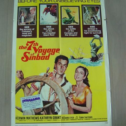 ''The 7th voyage of Sinbad' (director Nathan Juran) 1975 U.S. one-sheet